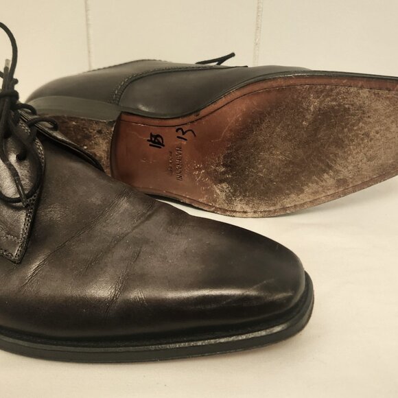 Magnanni grey shoes 10 men\'s leather lace up main image 5